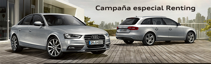 Campaña especial Renting Audi Financial Services. Unidades limitadas en stock.