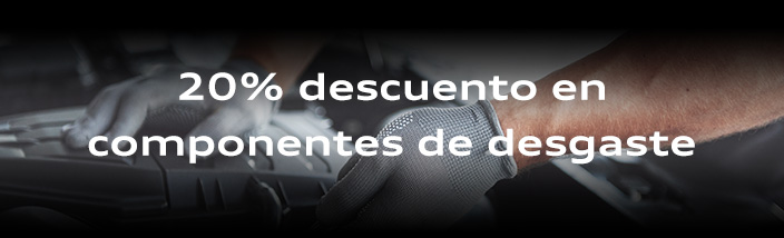 20% dto. en componentes de desgaste