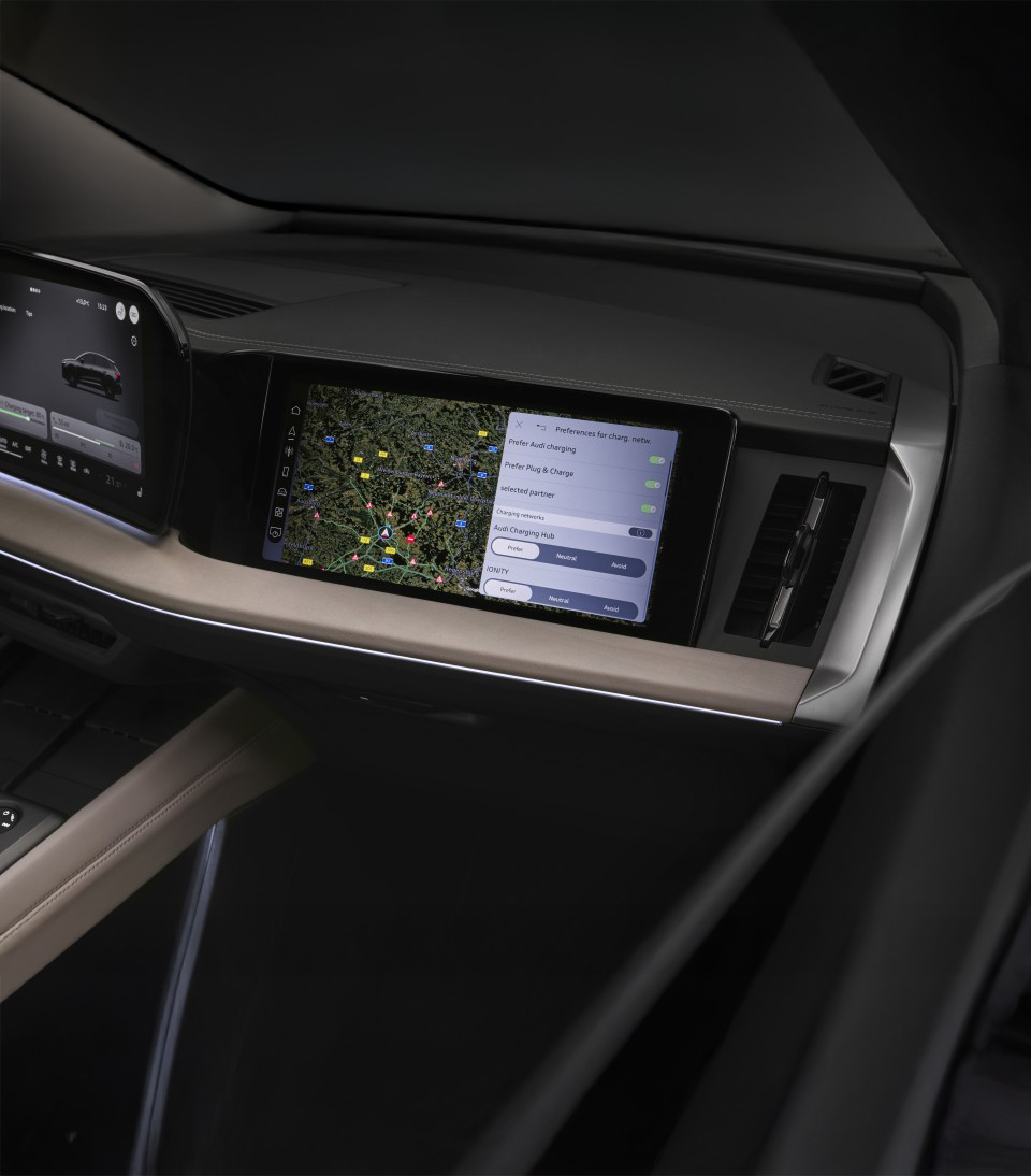 Audi Q4 e-tron, pantalla de infoentretenimiento